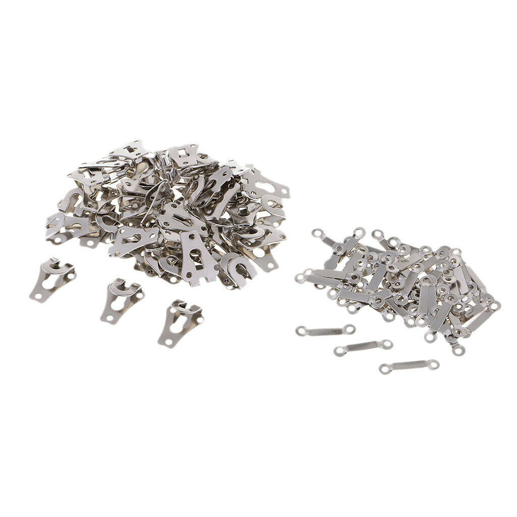 50 Sets Hook & Eye Trousers Hook Sewing on Pants Clothes DIY Dressmaking