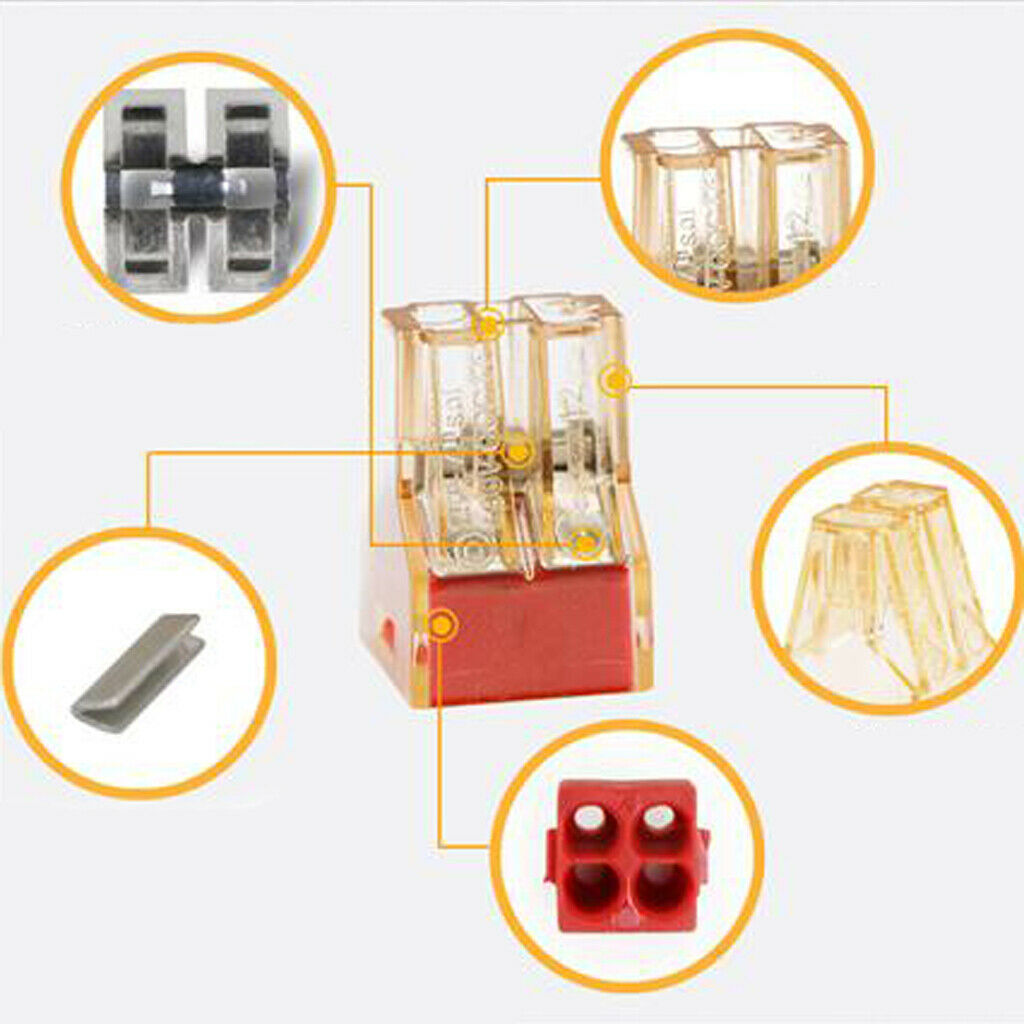 20 Pieces VSE-604 Wire Wiring Connector For 4 Pin Conductor Terminal Blocks