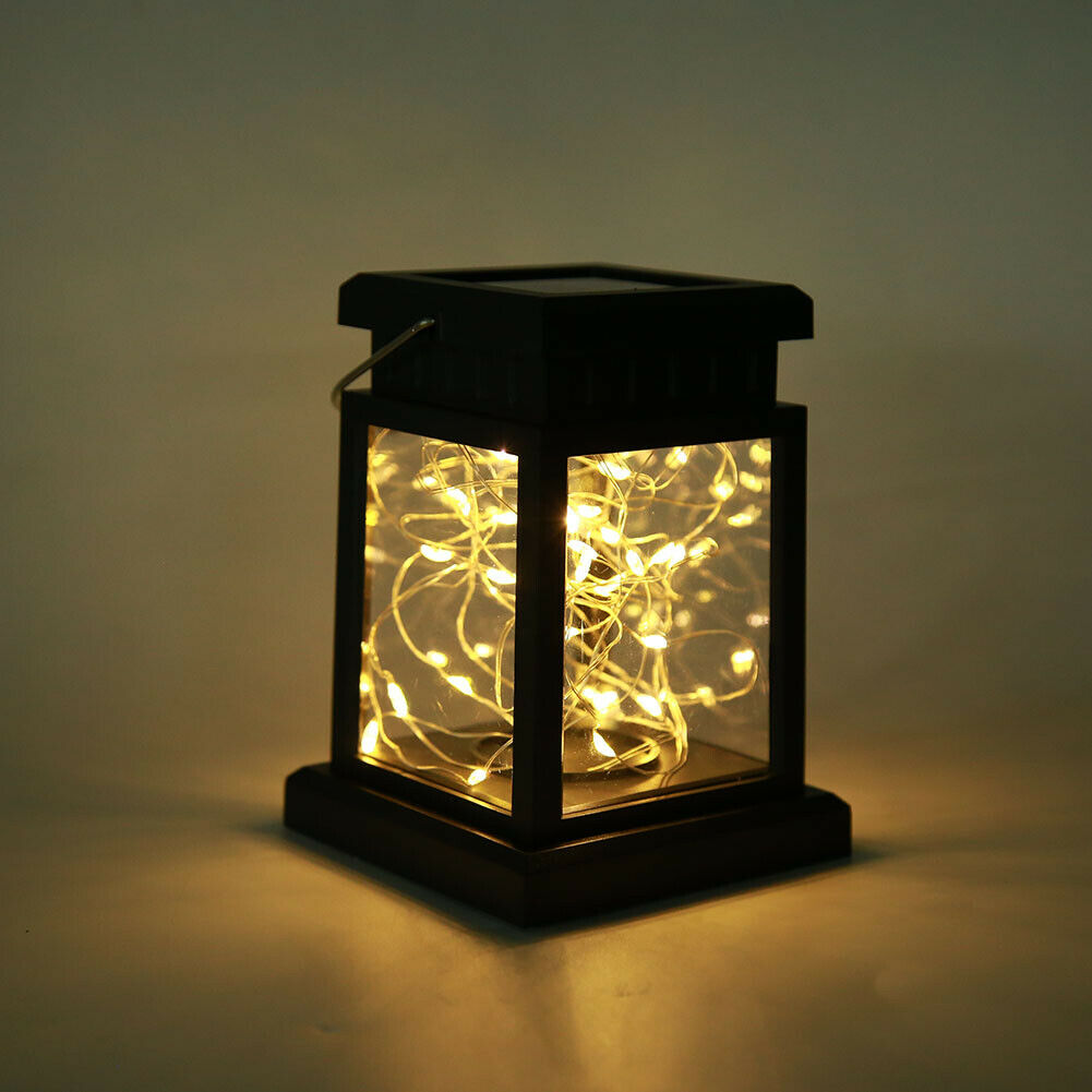 30 LED Solar String Light Lantern Waterproof Yard Garden Decor Hanging Lamp @