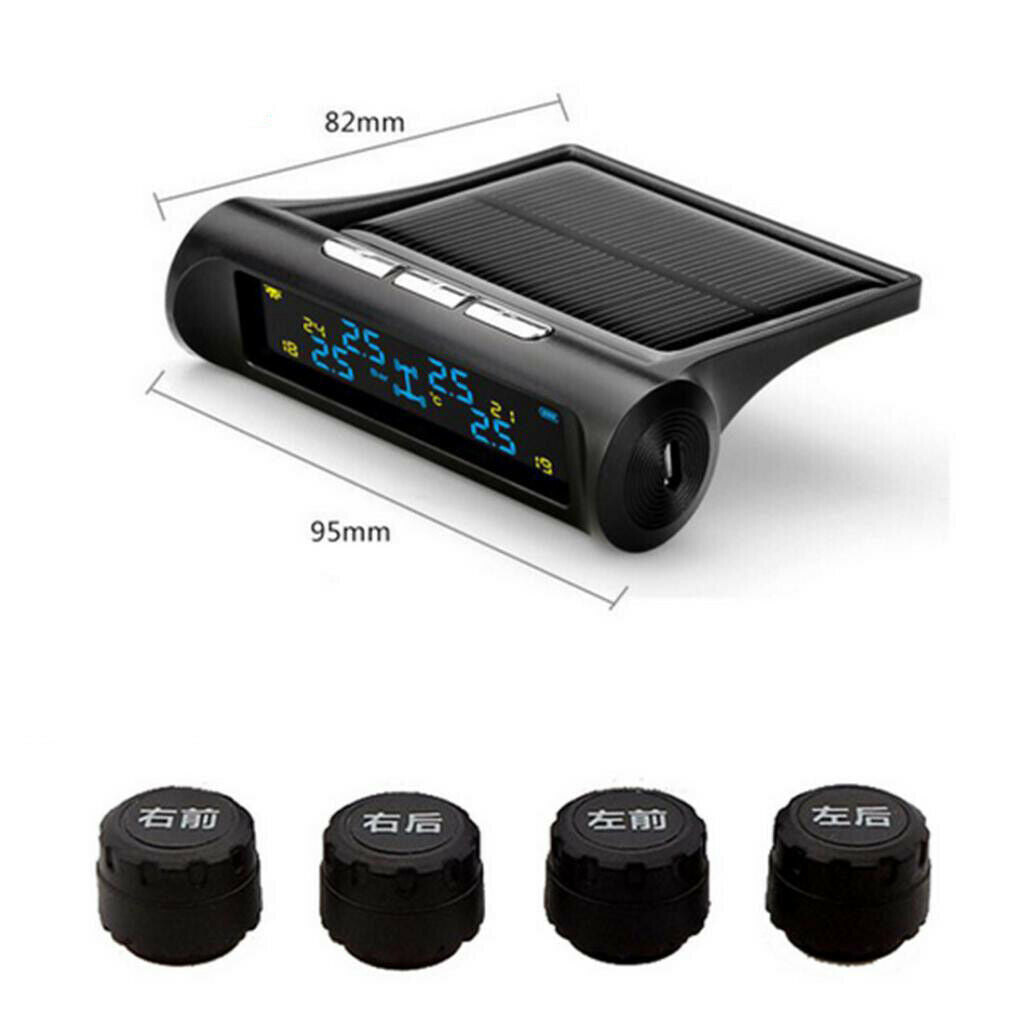 Cars Wireless LCD TPMS Tyre Pressure Monitoring System External Sensor