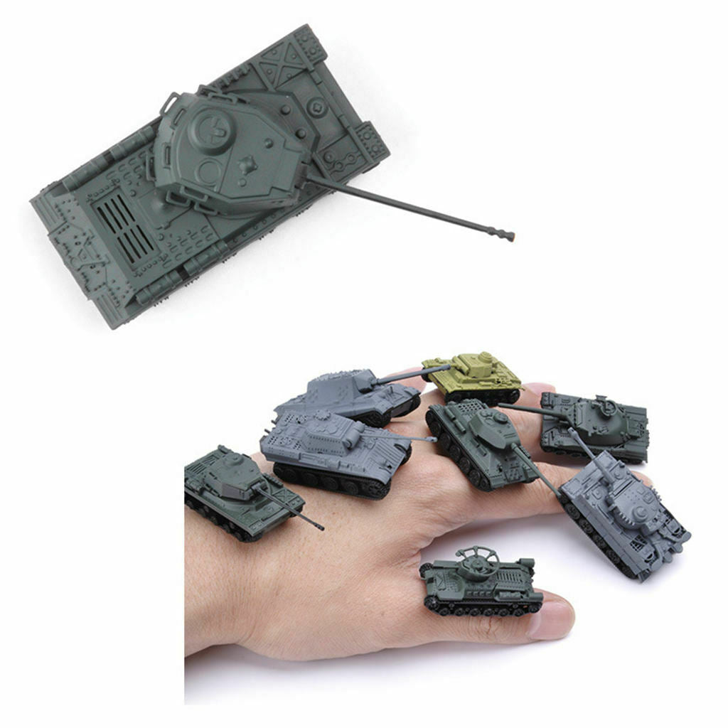 Diorama 1:144 Assemble Tank Kits Playset Collections Battle Tank for Desktop