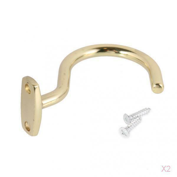 2PC Snooker Billiard Pool Cue Brass Hook Pool Cue Hanger Holder Pool Table