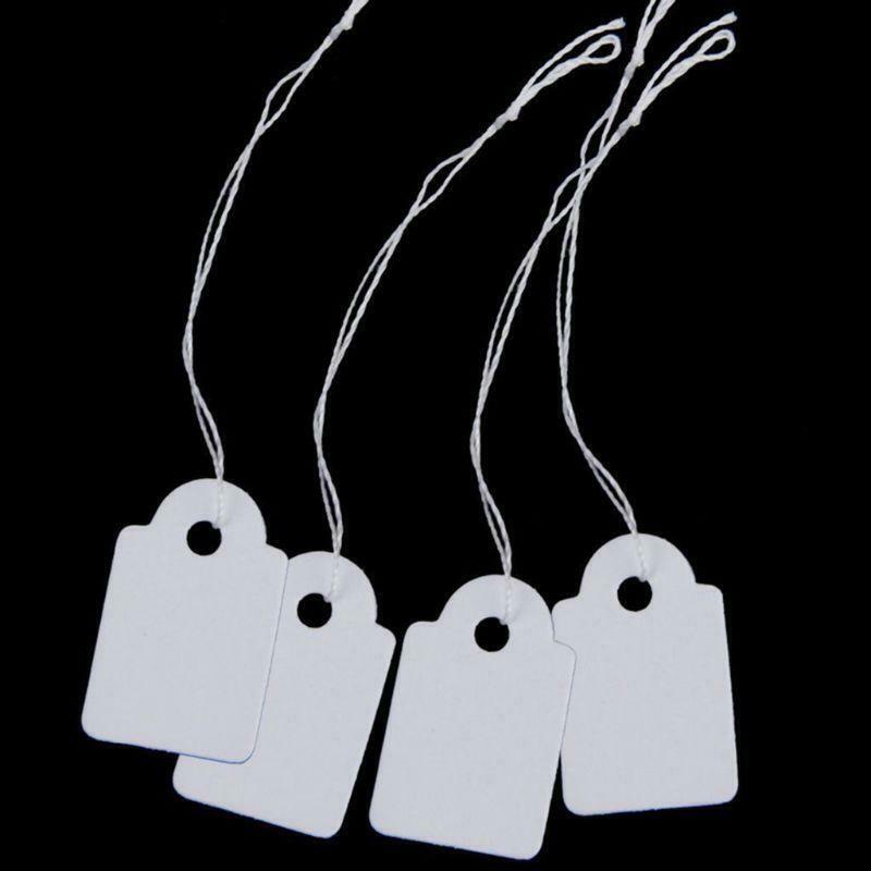 500 Pcs Price Label Tags String Jewelry Clothing Display Merchandise Price Tags