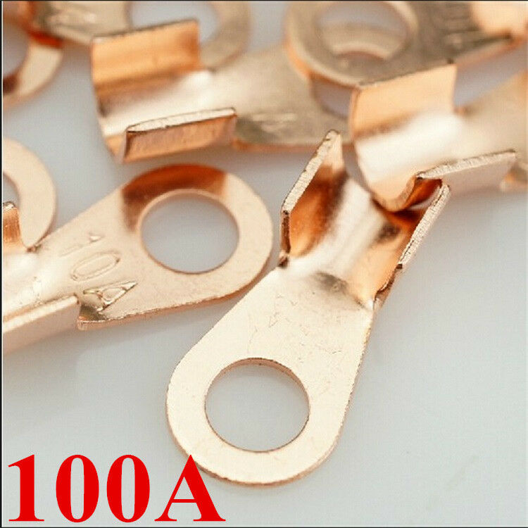 5pc Car motorcycle battery lugs terminal crimp joint wire connector cable lug AU