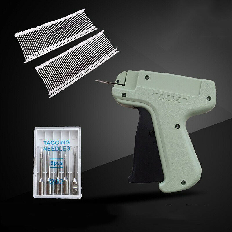 1 Set Clothes Garment Price Label Tagging Tag Gun +1000 Barbs + 5 Needles Tool