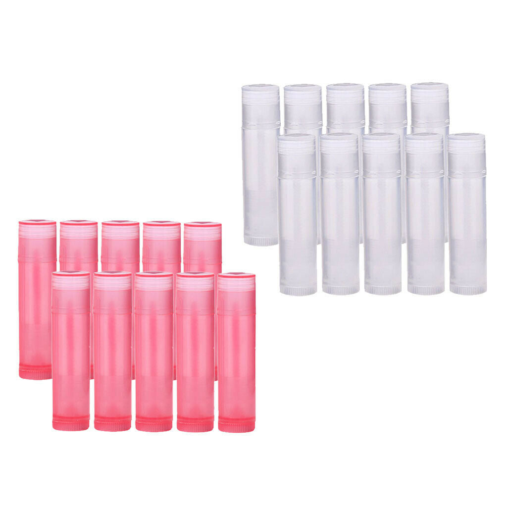 20 lot 5G Empty DIY Lip Balm Tubes Travel Refillable Lip Stick Bottles