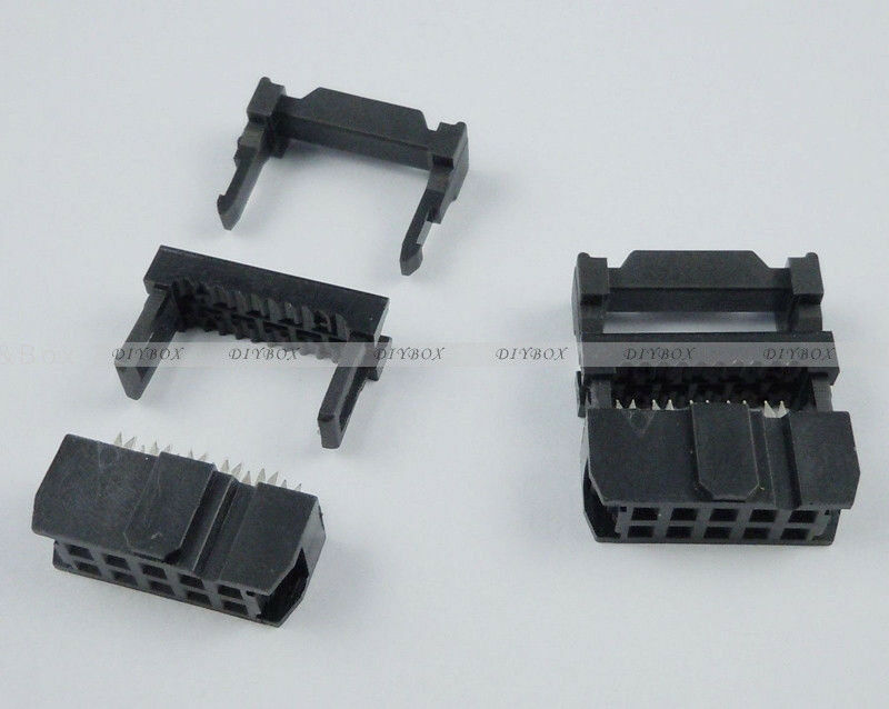10PCS FC-10 IDC 2.54mm Connector Female Header 10 PIN 2x5