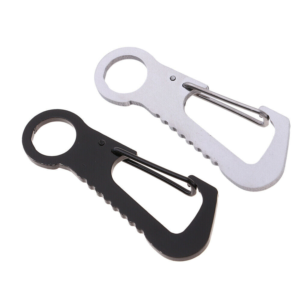 2Pcs Outdoor Keyring Buckle Quick Release Hooks Key Organizer Holder Keychain