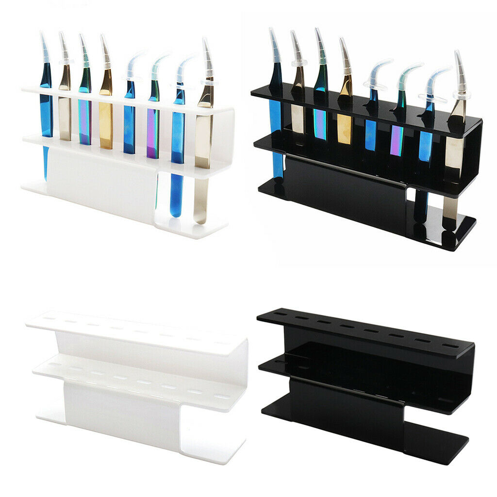 2PCS Desktop Tweezer Storage Holder Eyelash Extension Make Up Display Stand
