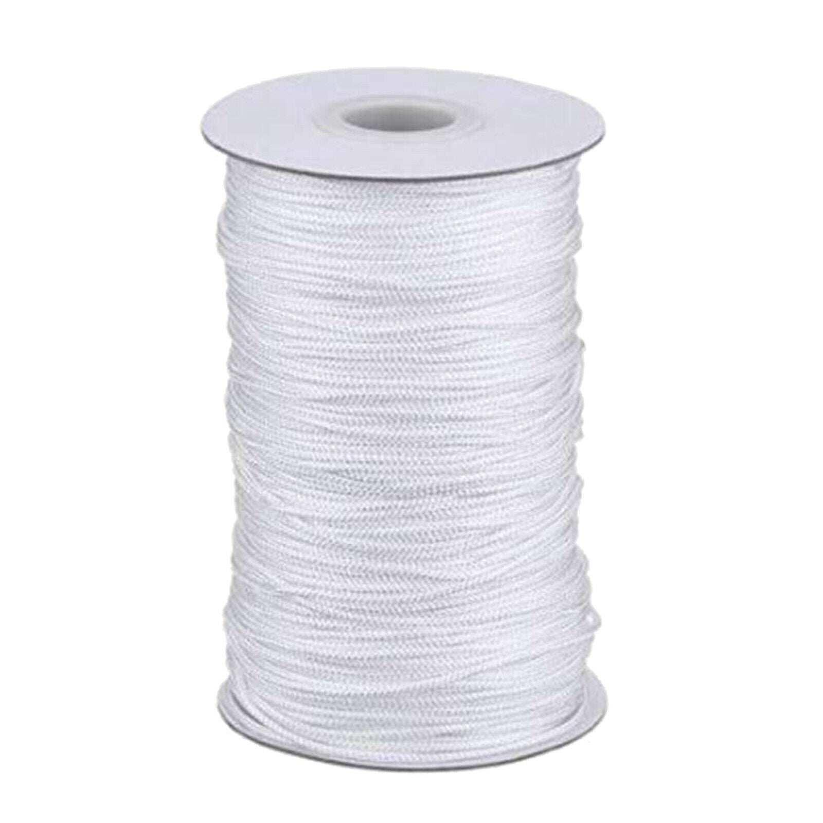 White Braided Lift Shade Cord Wood Pendant for Aluminum Blind Shade
