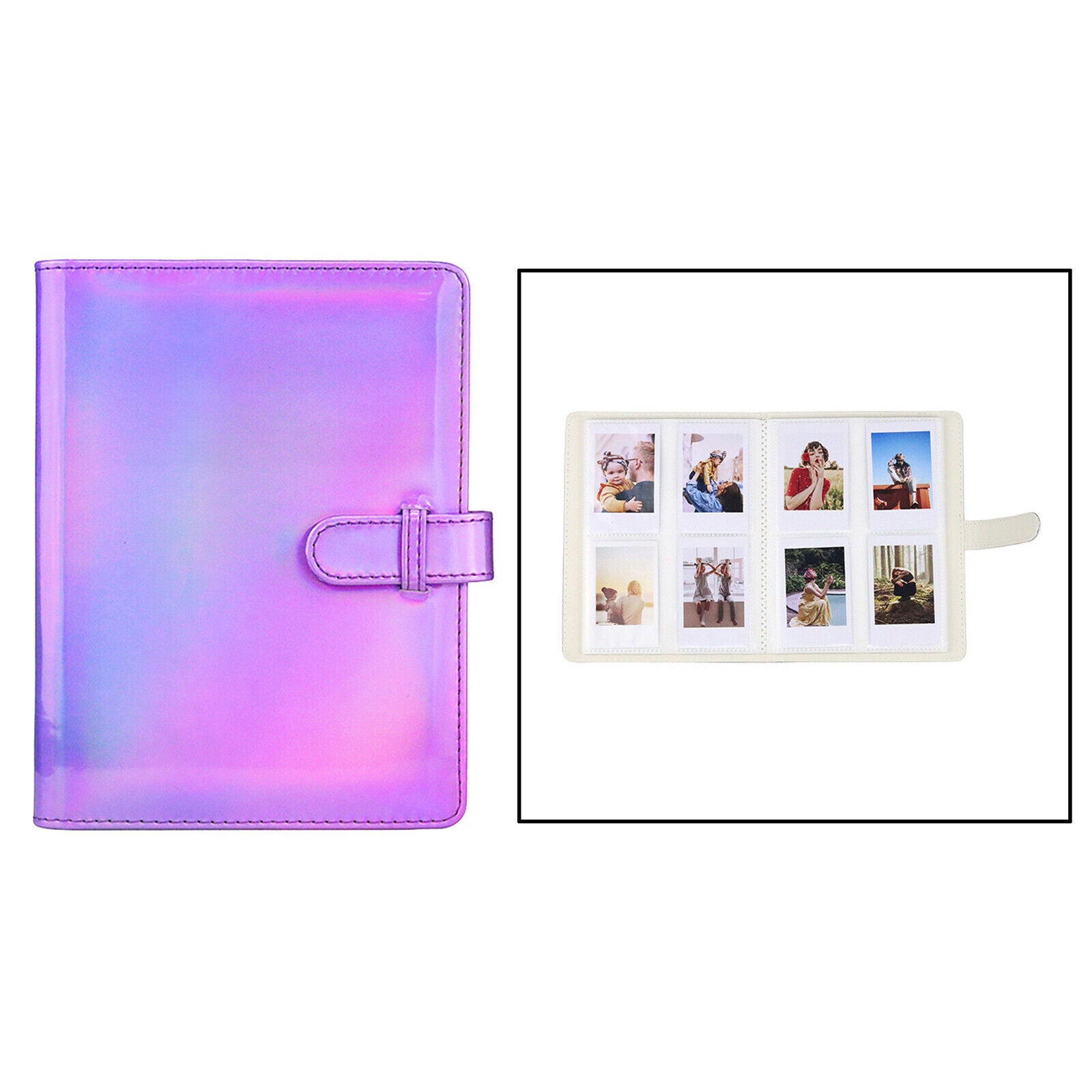 128 Pockets Mini Camera Photo Album Storage Book for Instax Mini Purple