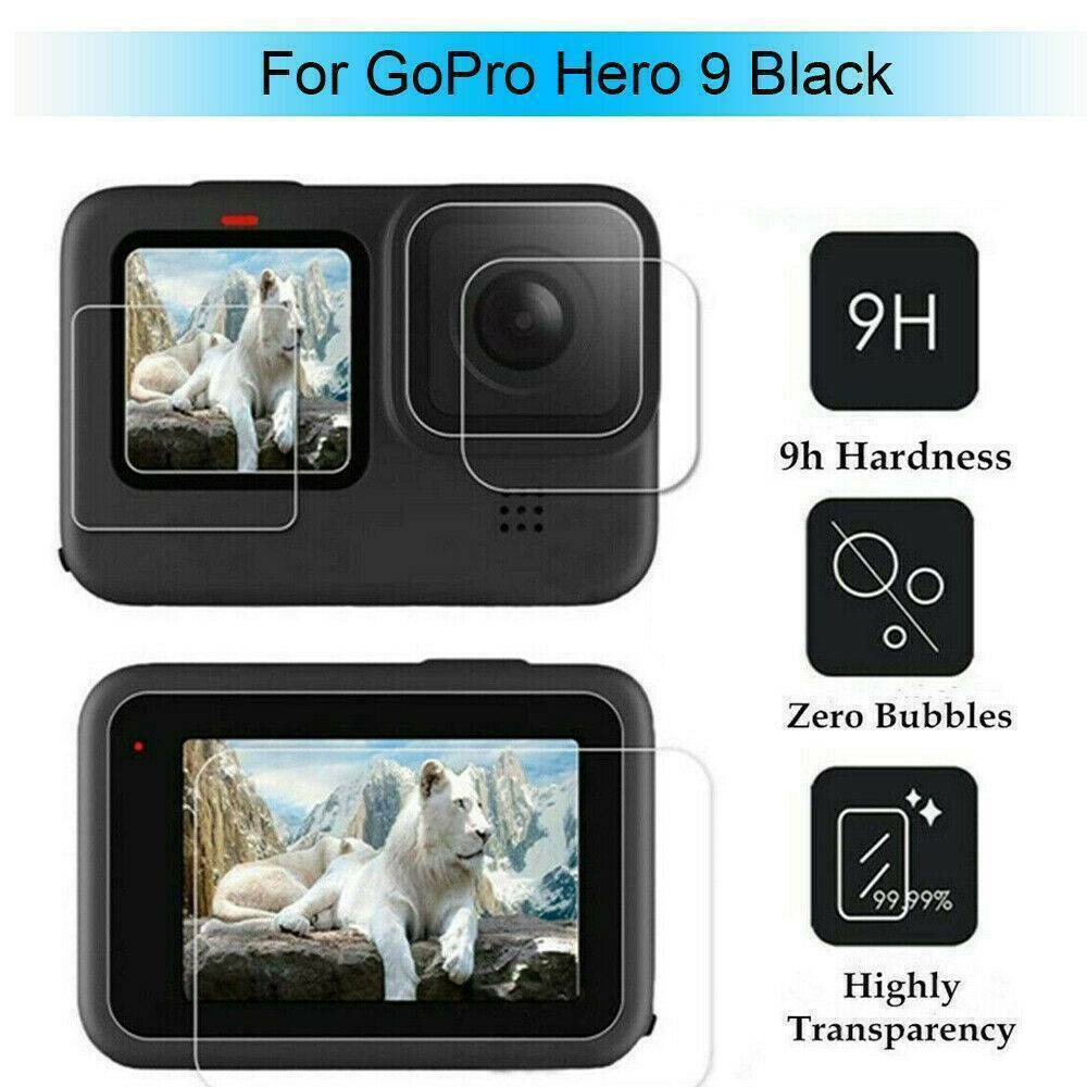 Tempered Glass Protective Film Lens Screen Protectors For GoPro Hero 9 Camera US
