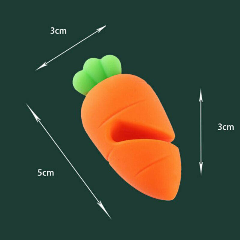 Silicone Carrot Design Spill-Proof Lid Rack Overflow Stoppers Pot Cover L.l8
