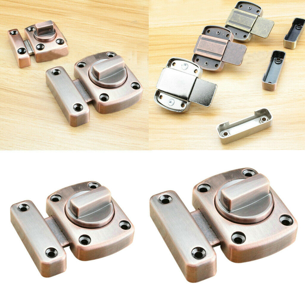 3Pieces BATHROOM TOILET DOOR LOCK Cabinet Cupboard Turn Bolt Privacy Catch Latch