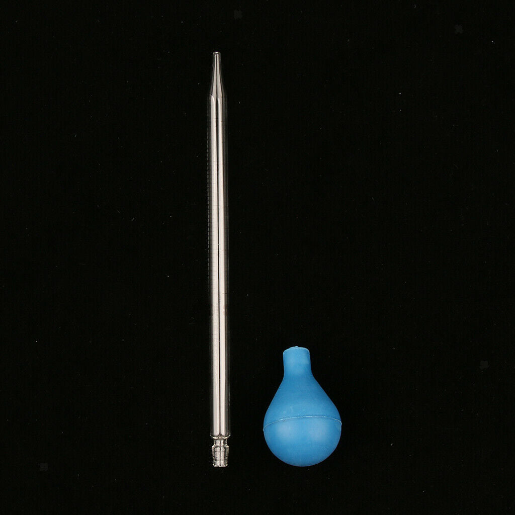2 PCS 3ml 5ml Glass Pipette with Rubber   Lab Chemistry Dropper School