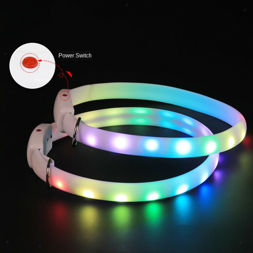 Dog LED Collar Anti-Lost Night Flashing Collars Glow In The Dark Adjustable