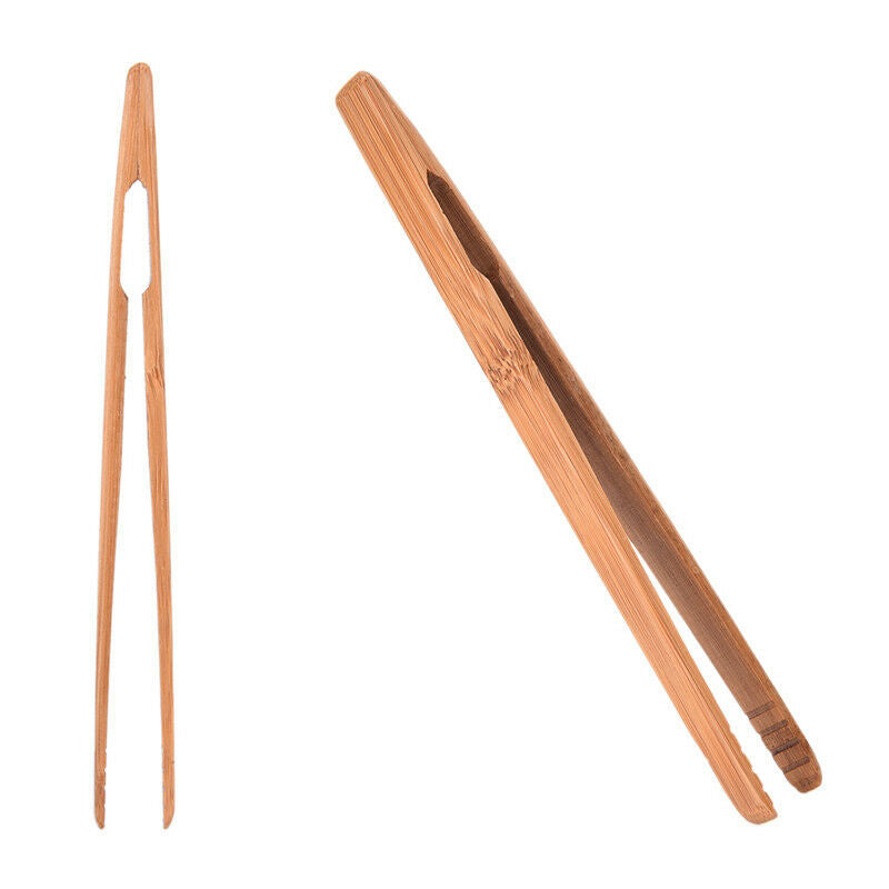 1Pc Anti-Static Bonsai Tool Tweezers Bamboo Wooden Micro Landscape Straigh DD