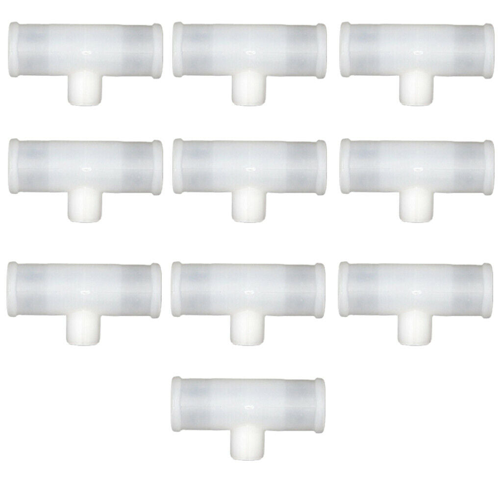 10pcs 3/4inch Tee Fittings Tubes Replacement for Automatic Poultry Waterer
