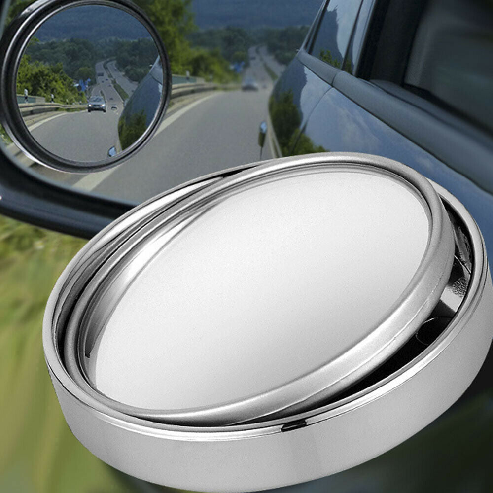 2 Pcs Universal 2" Wide Angle Convex Rear Side View Blind Spot Mirror for Car US