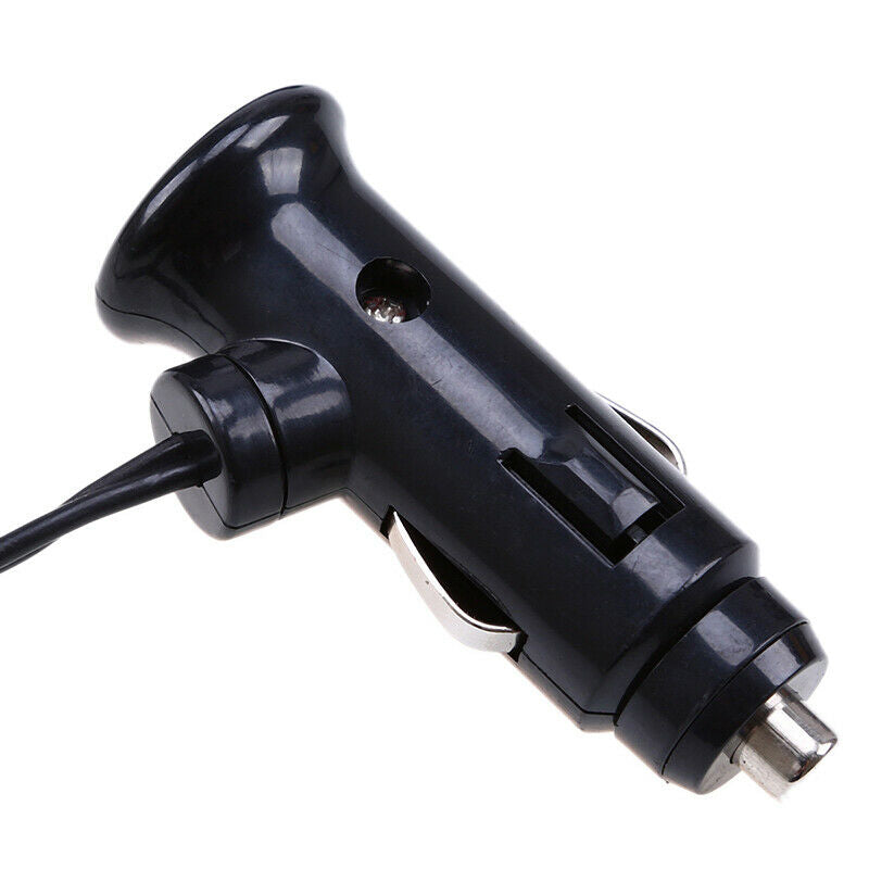 Car Cigarette Lighter Socket Splitter Multiple USB Charger Power Adapter Black