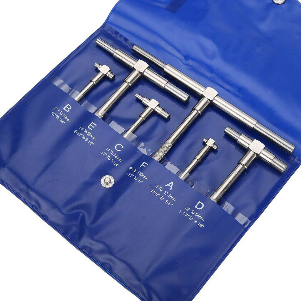 5/16" - 6" Telescoping Telescopic Gauge Set Machinist Bore Precision Kit