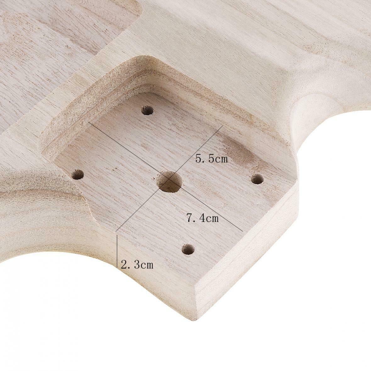 Barrel Maple Unfinished Electric Guitar Body DIY Electric Guitar ST Style