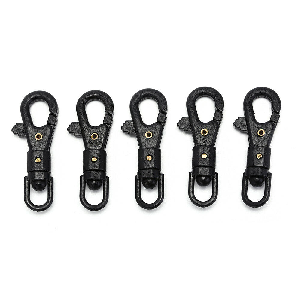 5Pcs Carabiner Rotatable Buckle Clip Quickdraw Key Chain Paracord Backpac.l8