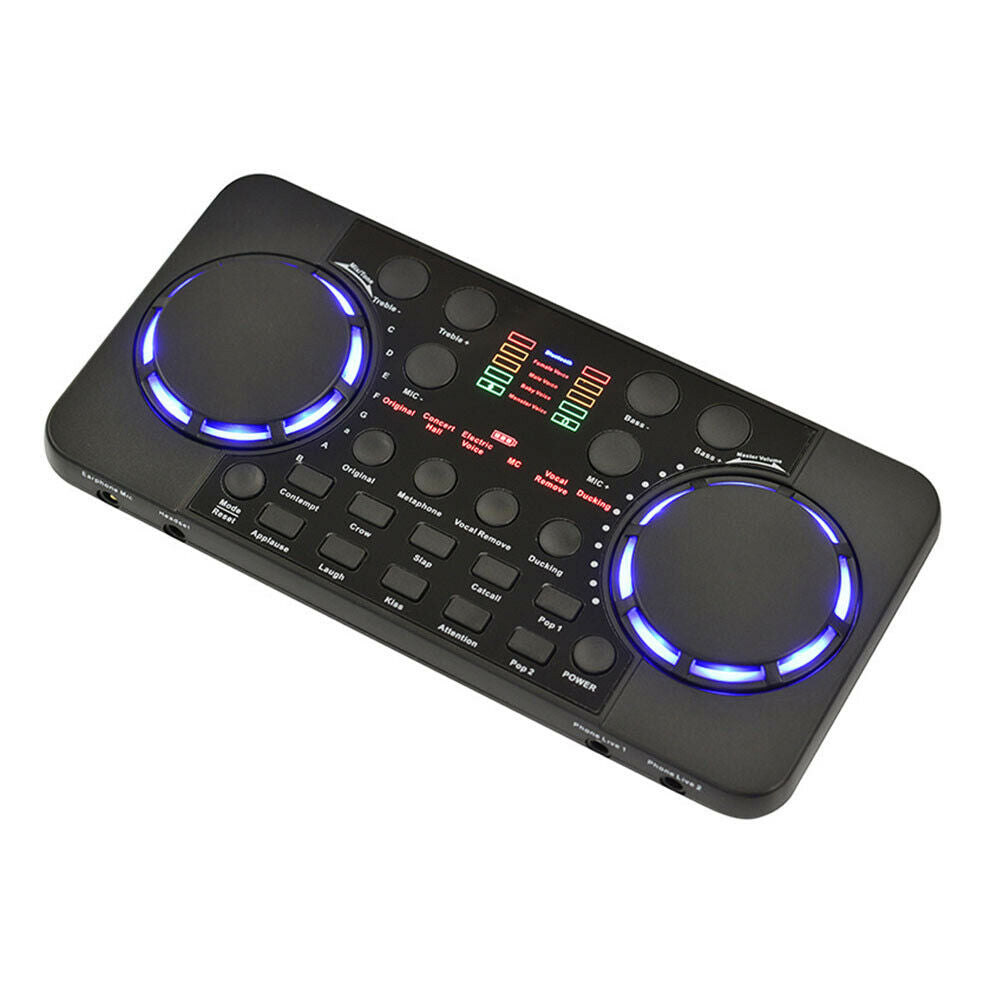 V300 Pro Live 10 Sound Card Bluetooth 4.0 Audio Interface Mixer for Phone PC