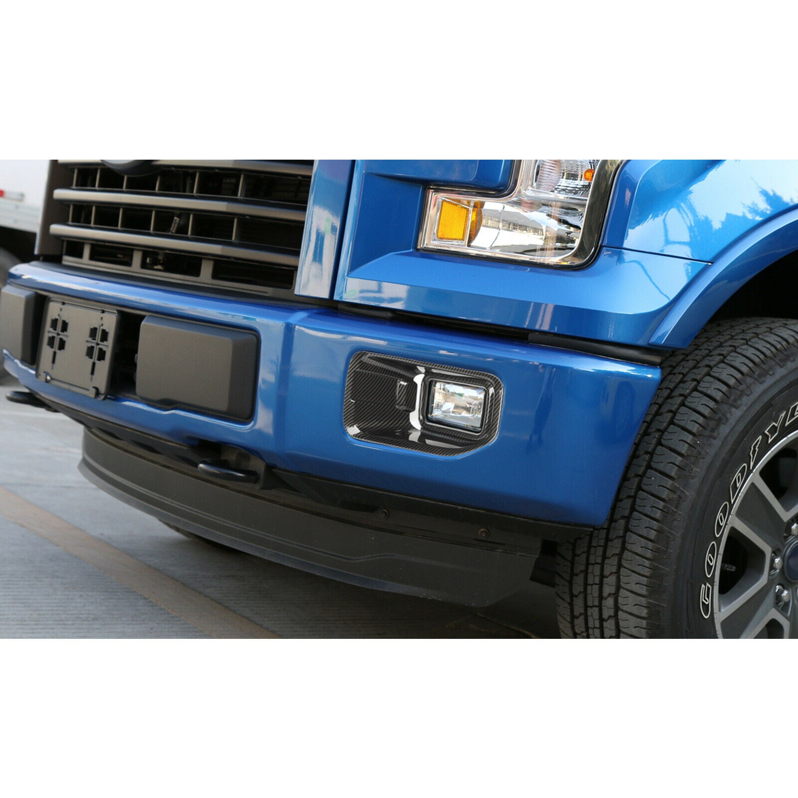 ABS Front Fog Light Lamp Frame Cover Trim Fits For Ford F150 F-150 2015-2017 CN