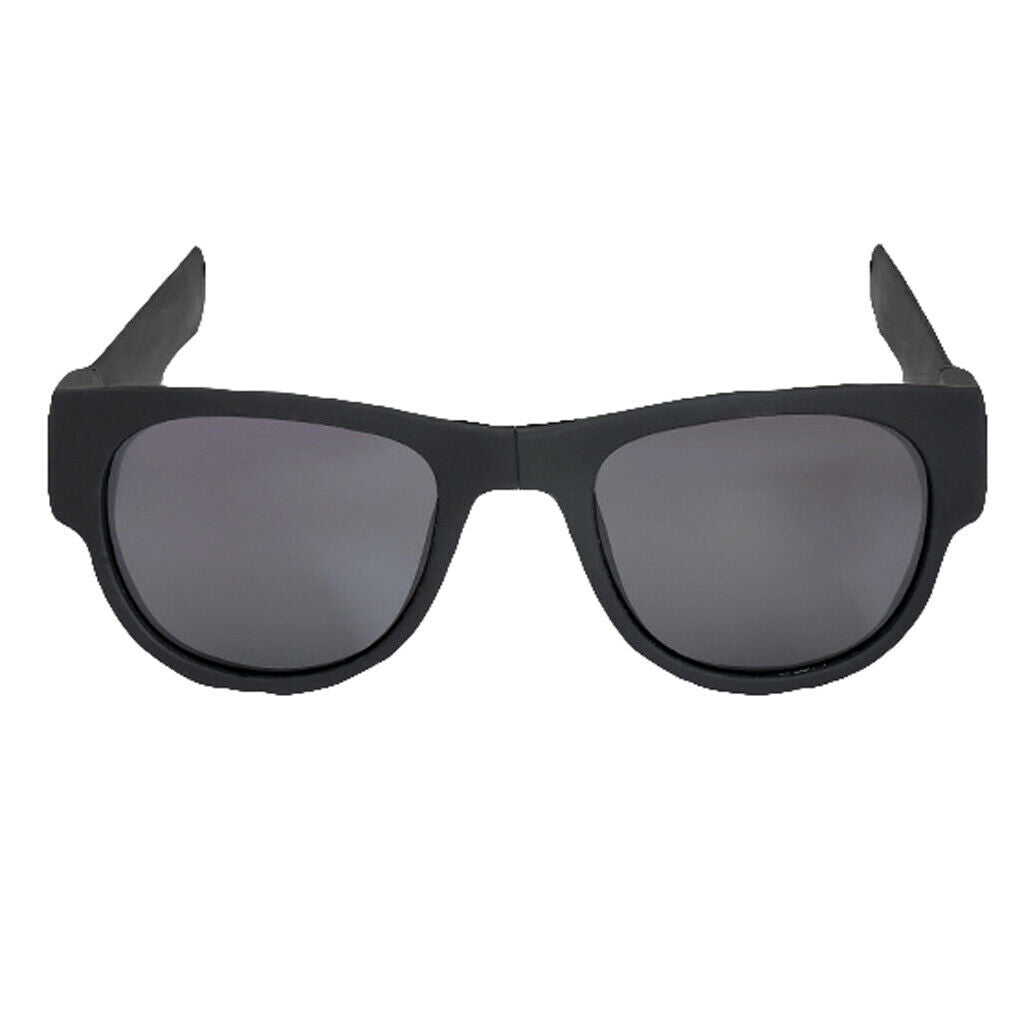 2X Slap Wristband Wrist Folding Sunglasses Trendy Foldable Sun Glasses  Black