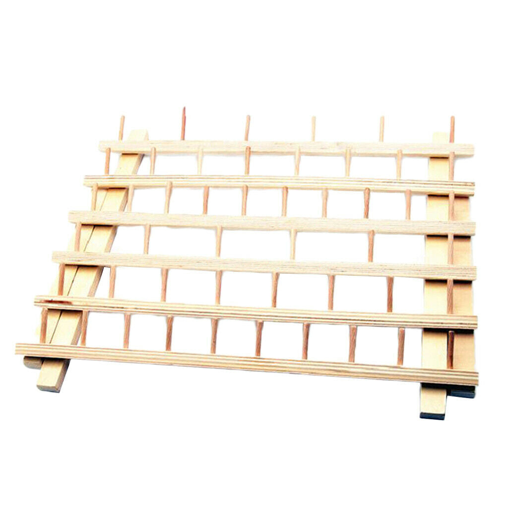 48-Spool Wooden Cord Thread Rack/Holder Stand Spool Organizer Embroidery