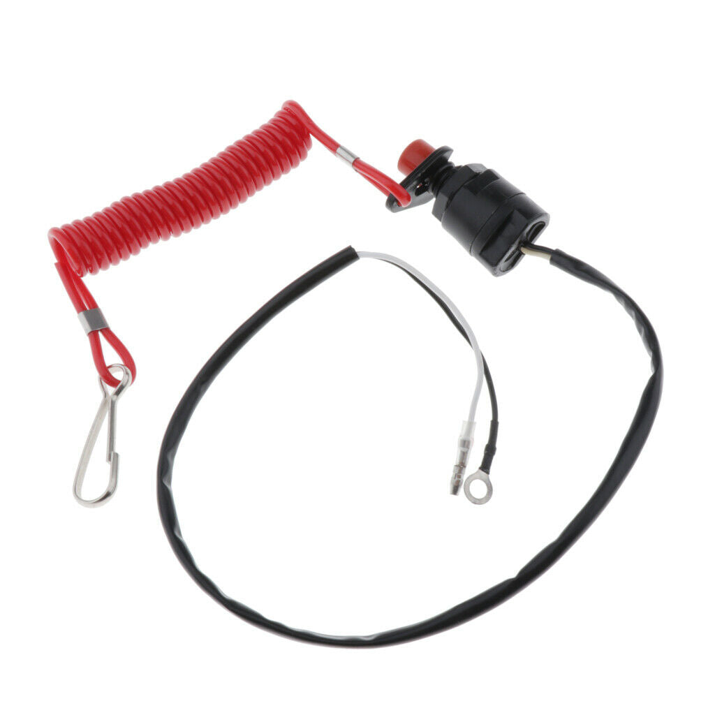 Universal Boat Outboard Engine Motor Kill Stop Switch For  4-60 PH Motors