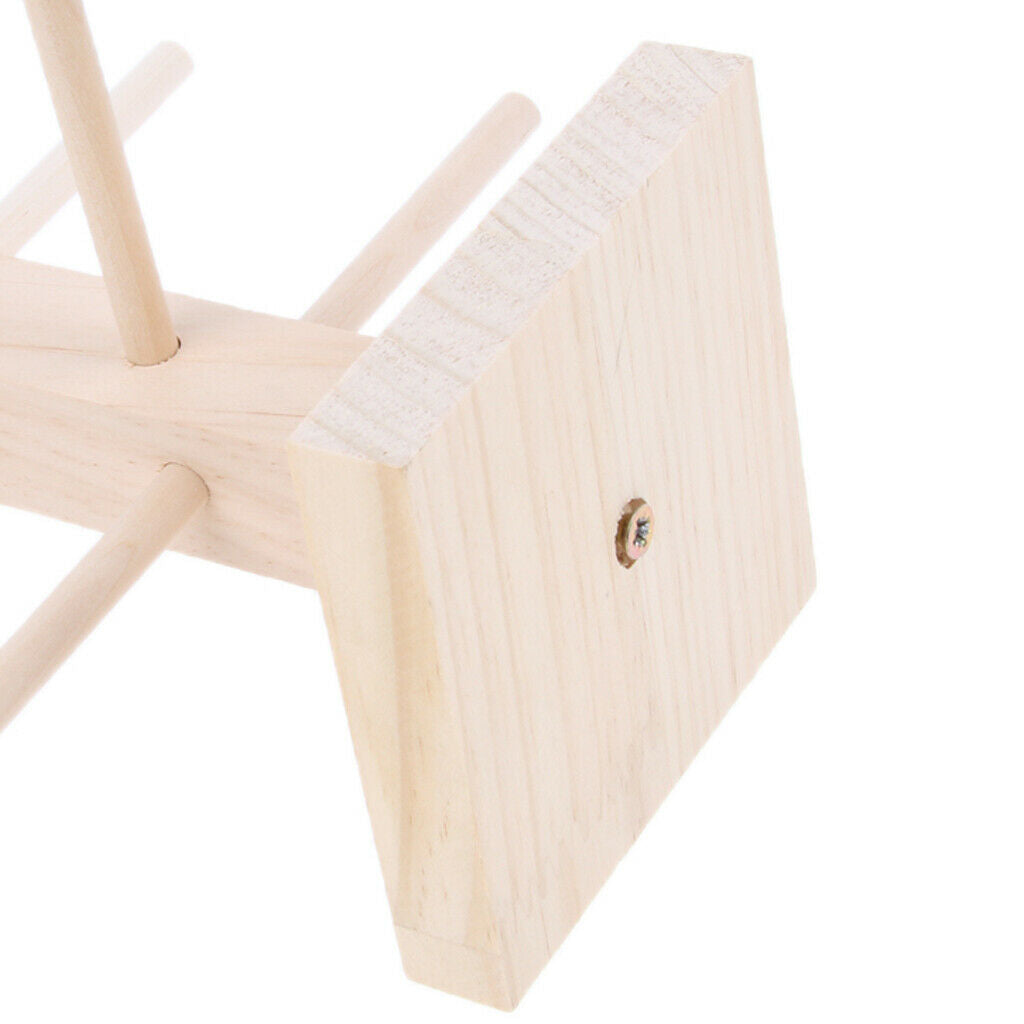Wood Sunglasses Eyeglass Rack Display Stand Holder Single Line for 2 Pairs