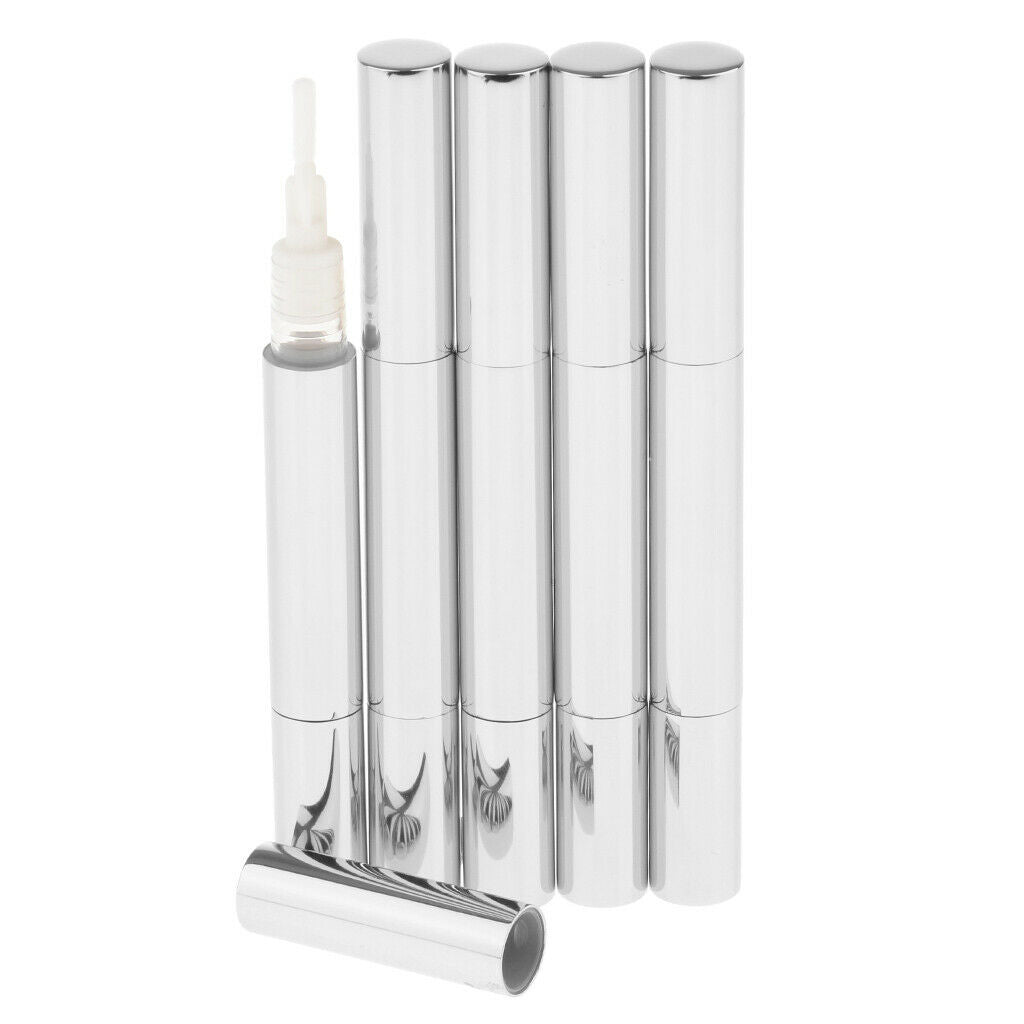 10pcs 3ml Empty Twist Pen Cosmetic Container Lip Gloss Aluminum  Liquid Tube