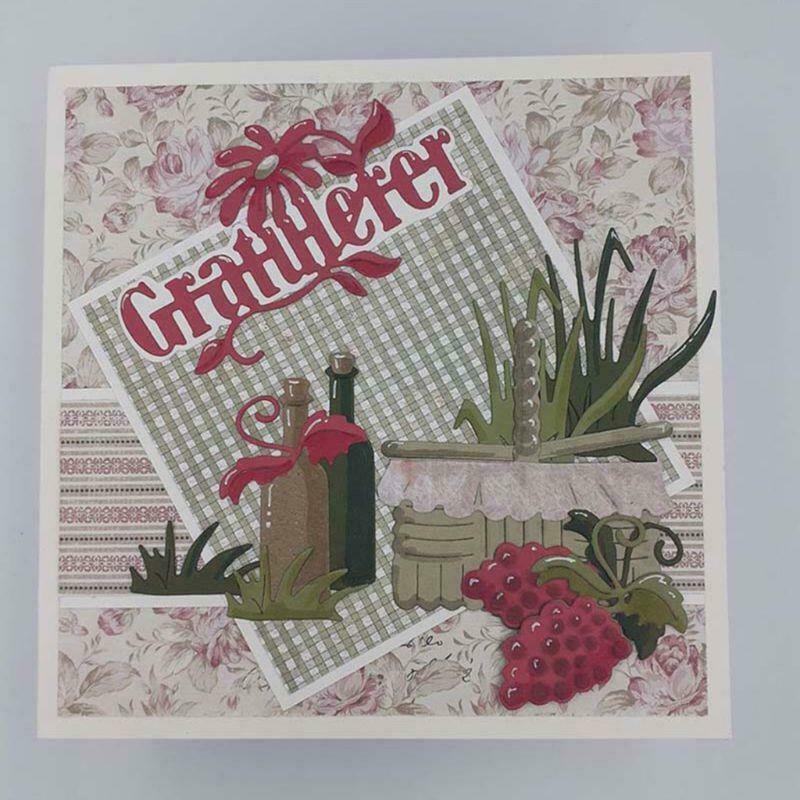 Picnic Metal Cutting Dies Scrapbooking Stencils DIY Album Paper Card Mold Decor
