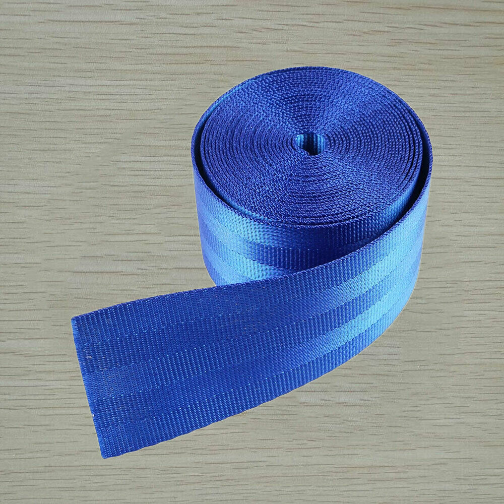 seat belt 3.6m harness 3 point auto racing front car safety retractable lap blue