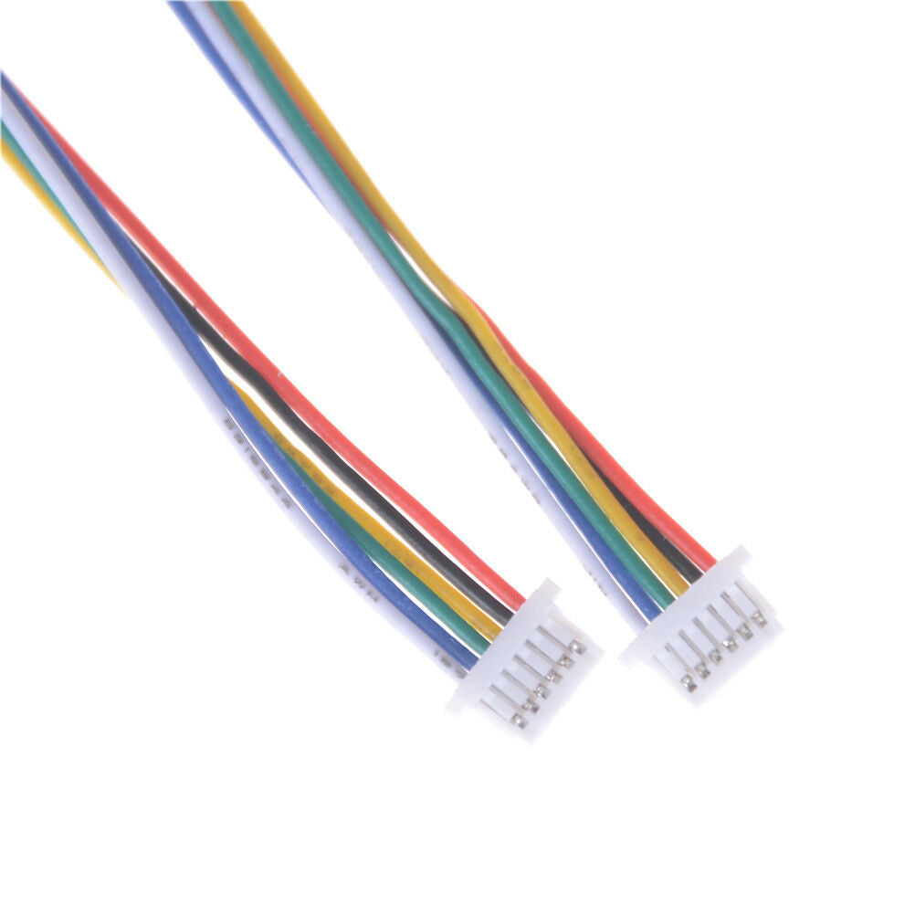 5 x Mini Micro SH 1.0mm 6-Pin JST Double Connector Plug Wires Cables 100M.l8