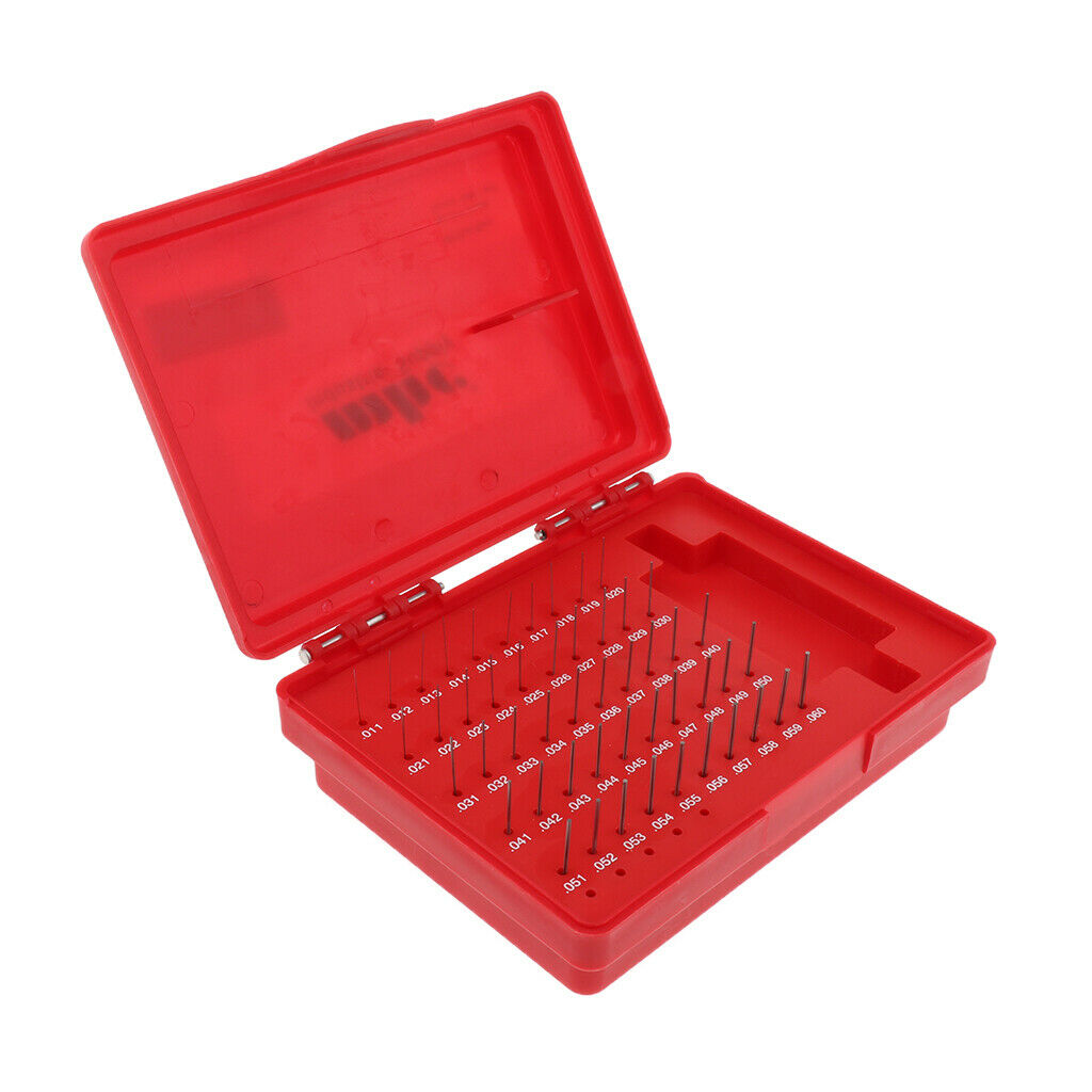 50 Pieces Pin Gauge Set Minus Tungsten Steel M0+ 0.011-0.060inch