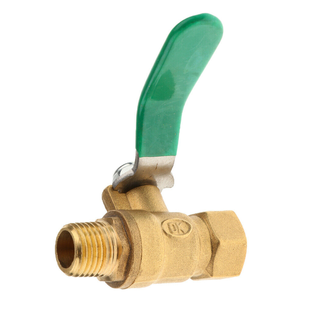Female x Male-1/4 BSP Thread Full Port Brass Ball Valve Shut Off Switch