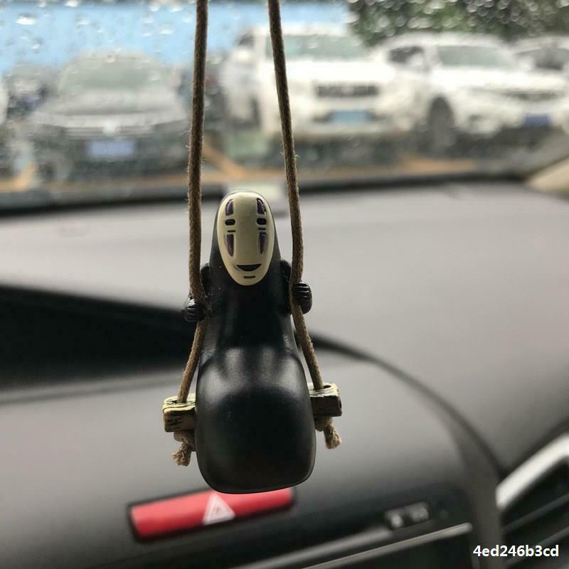 Cute Anime Ornaments Faceless Male Car Rearview Mirror Pendant Auto Decoration