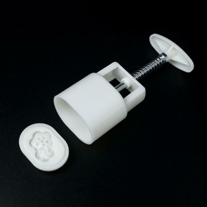 4PCS Stamp Plastic Pastry Moon Cake Stamp Mooncake Mould Cookies Pastry DIY Mold