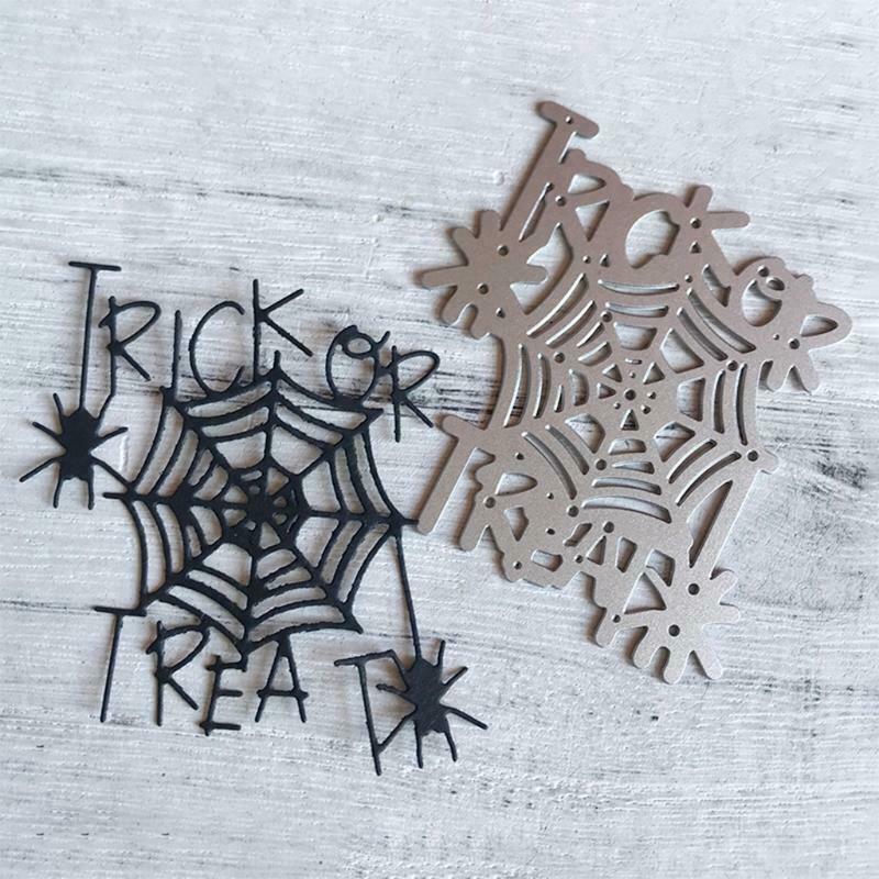 Halloween Spiderweb Metal Cutting Dies Stencil DIY Scrapbooking Album Paper Card