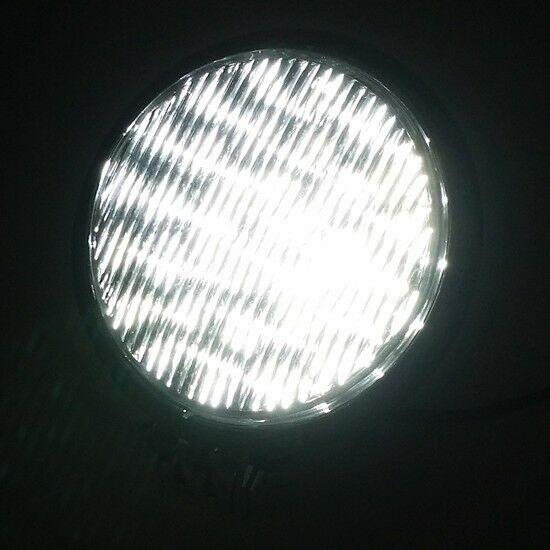 5" Black LED Motorcycle Steel Headlight Cruiser Chopper Cafe Racer Old School VT
