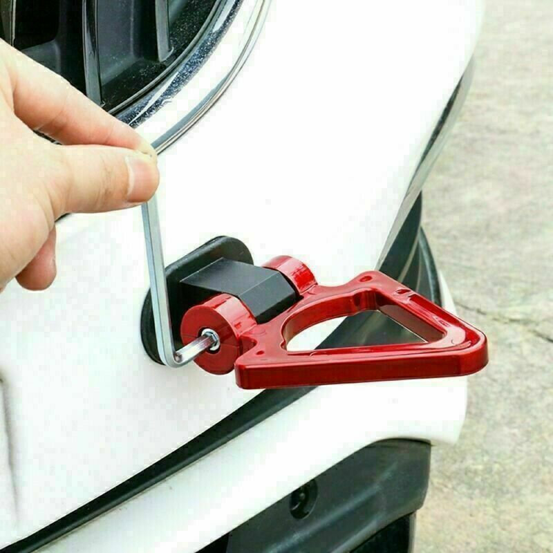 Car Ring Track Racing Style Tow Hook Look Decoration Auto Universal Accessories