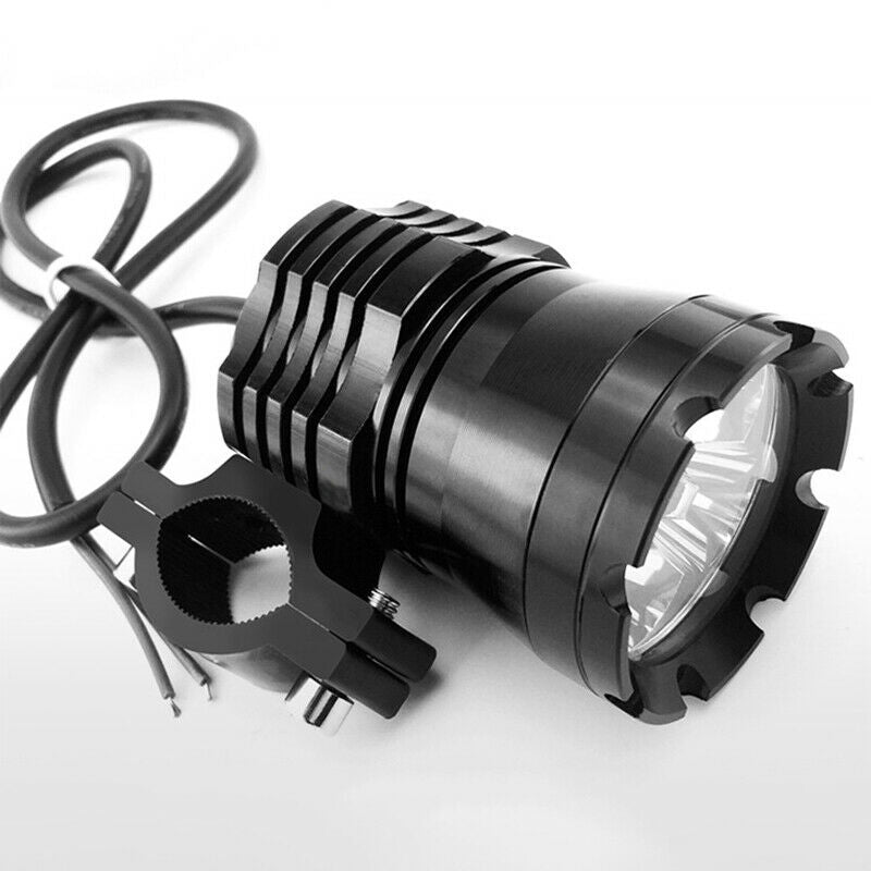 Universal 4 LED Headlight LED Motorcycle Motorbike Scooter Spotlight WaterprooQ2