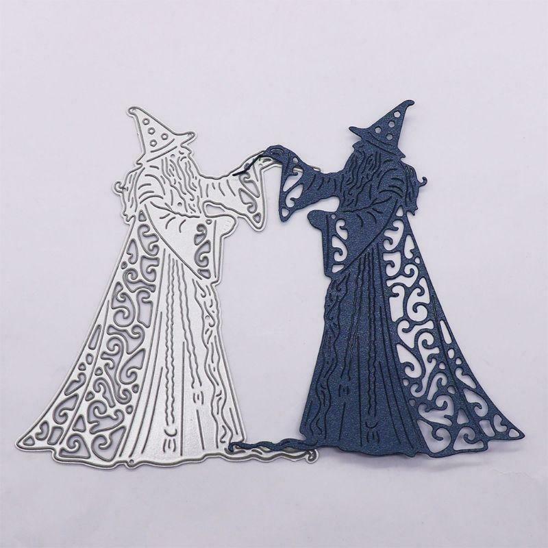 Halloween Wizard DIY Handicrafts Cutting Dies Metal Cutting Stencils Album