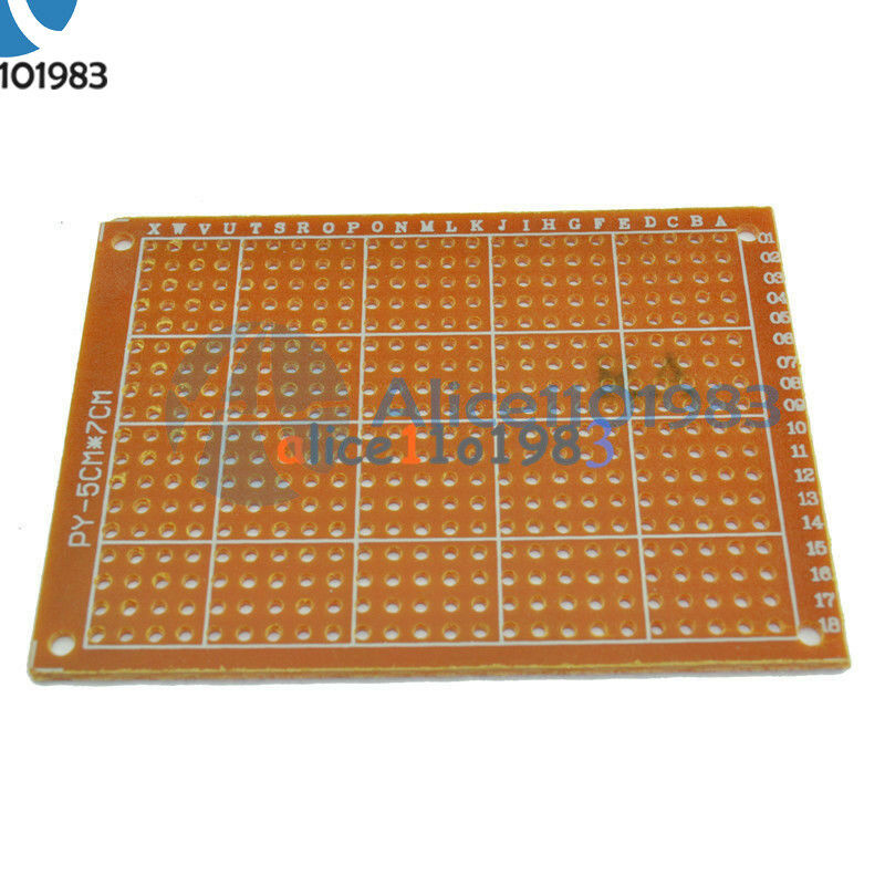 50Pcs 5 x 7 cm DIY Prototype Paper PCB fr4 Universal Board prototyping pcb kit