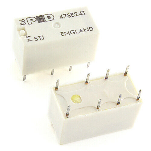 [4pcs] PED47SB24T Relay 24VDC 2A 1kOhm THT