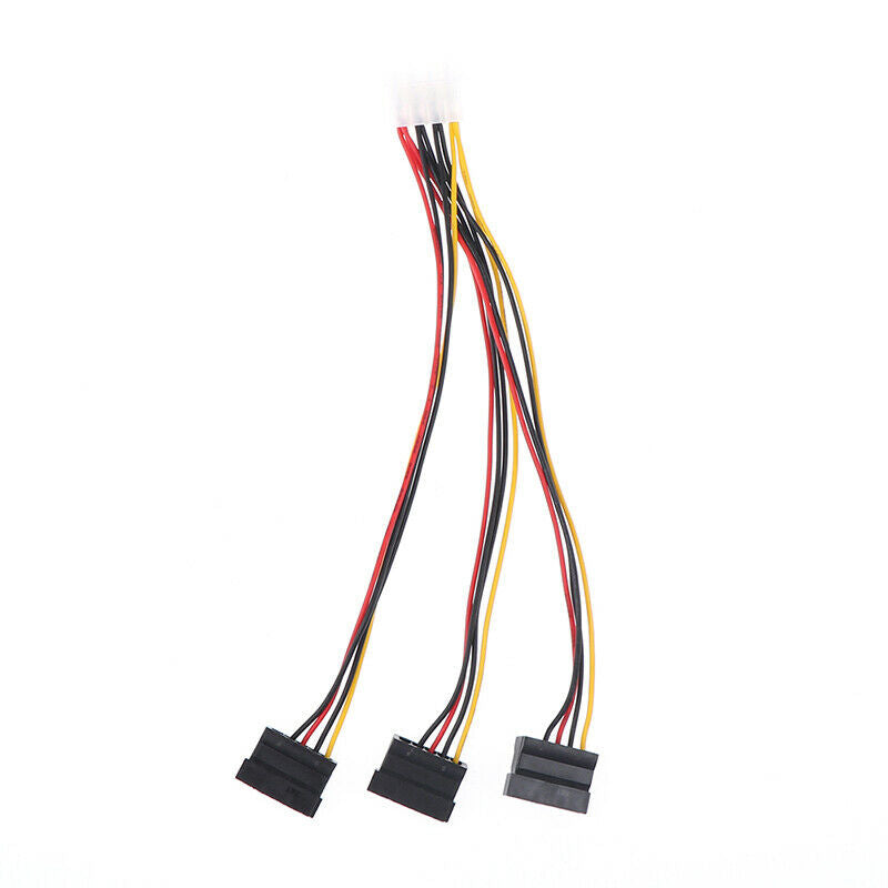 4pin IDE to 3 Serial ATA SATA Power Splitter Extension Cable Connectors C.l8