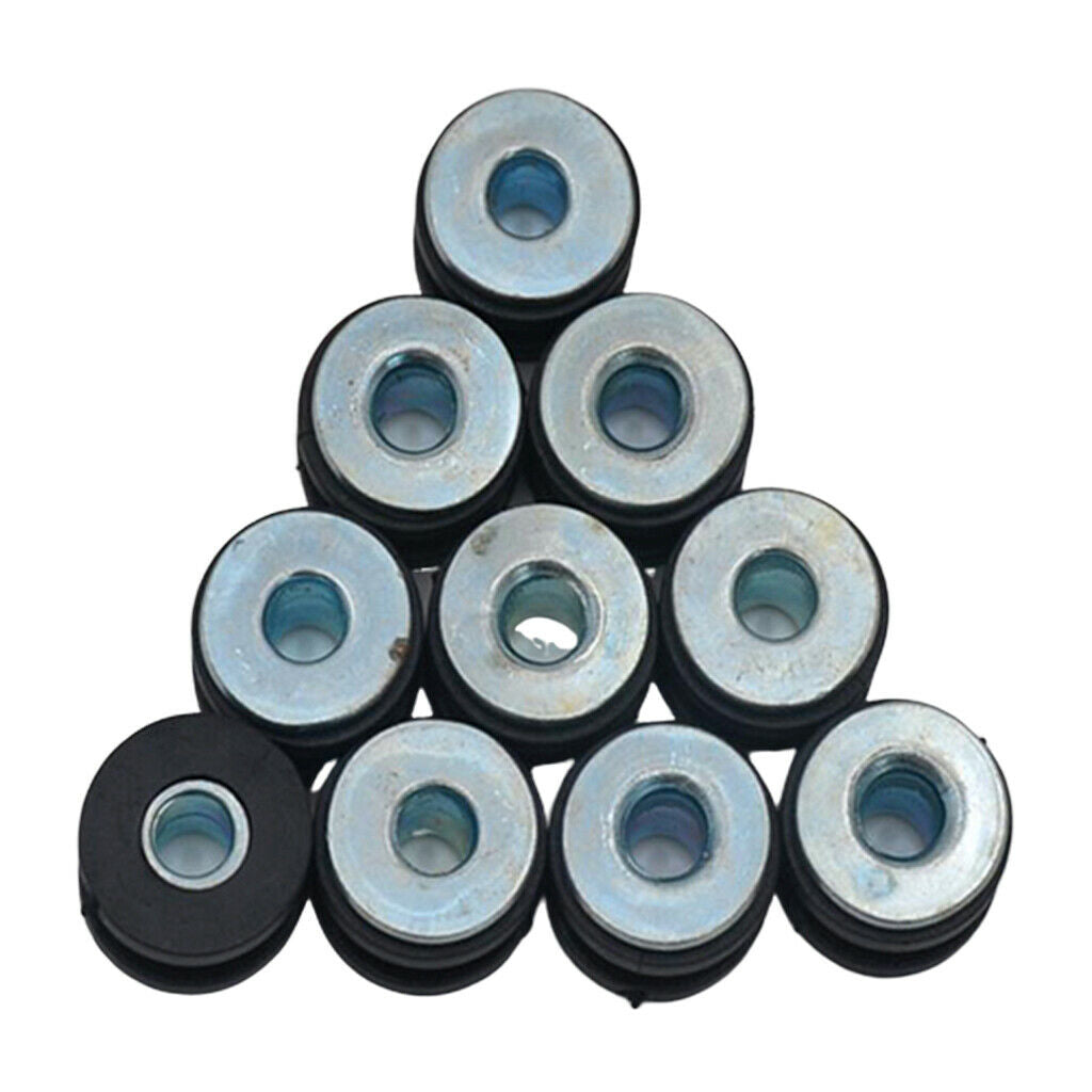 10 Pieces Universal Motorcycle Rubber Grommet Fairing Screw Sets